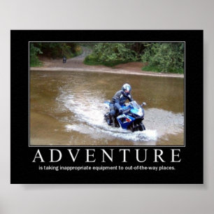 Póster Motivación de aventura
