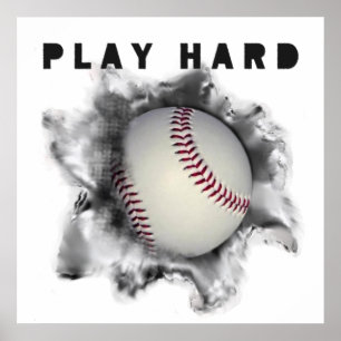 Póster Motivación de béisbol