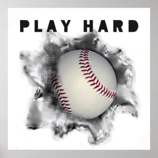 Póster Motivación de béisbol (Frente)