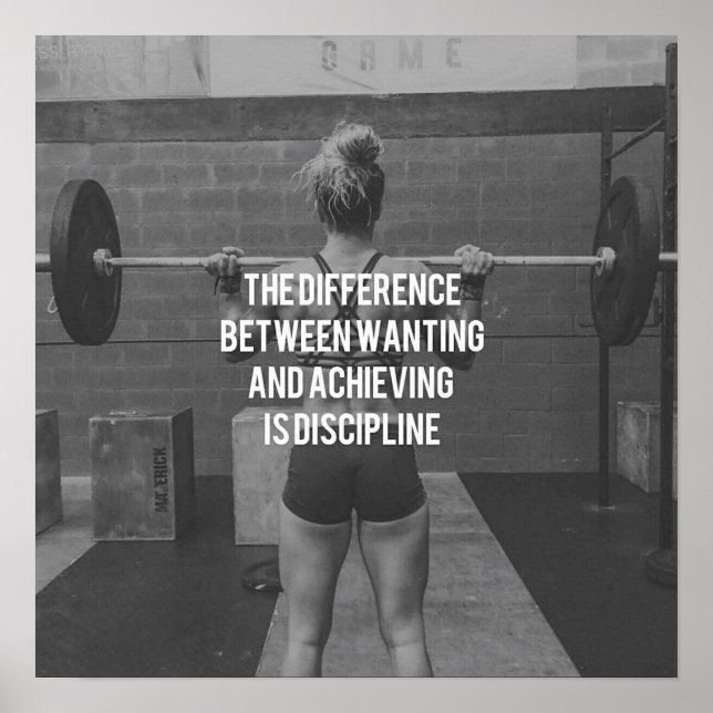 Póster Motivación de entrenamiento (Frente)