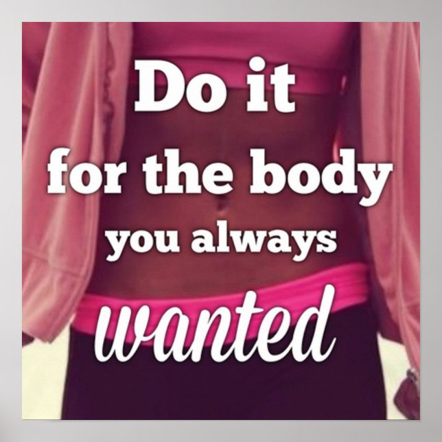 Póster Motivación de entrenamiento (Frente)