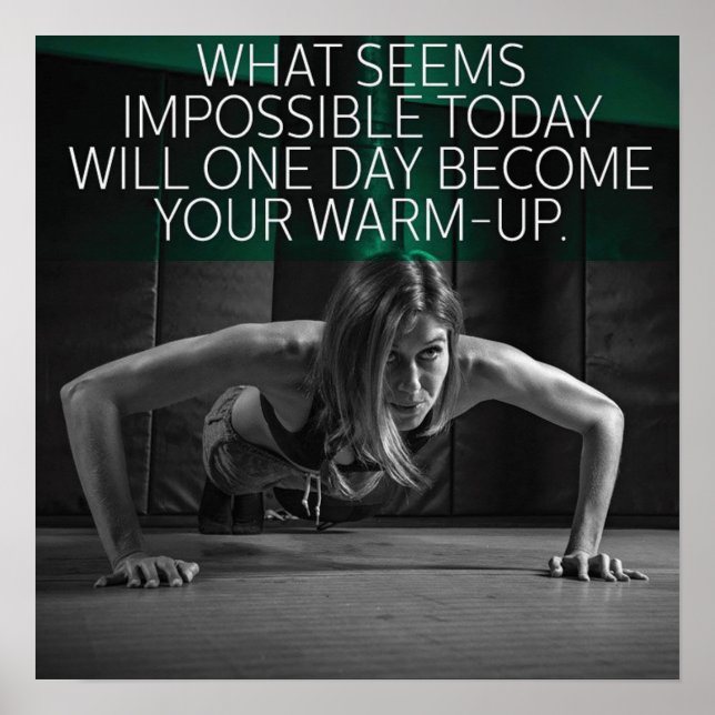 Póster Motivación de entrenamiento (Frente)