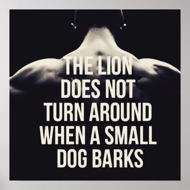 Póster Motivación de entrenamiento (Frente)