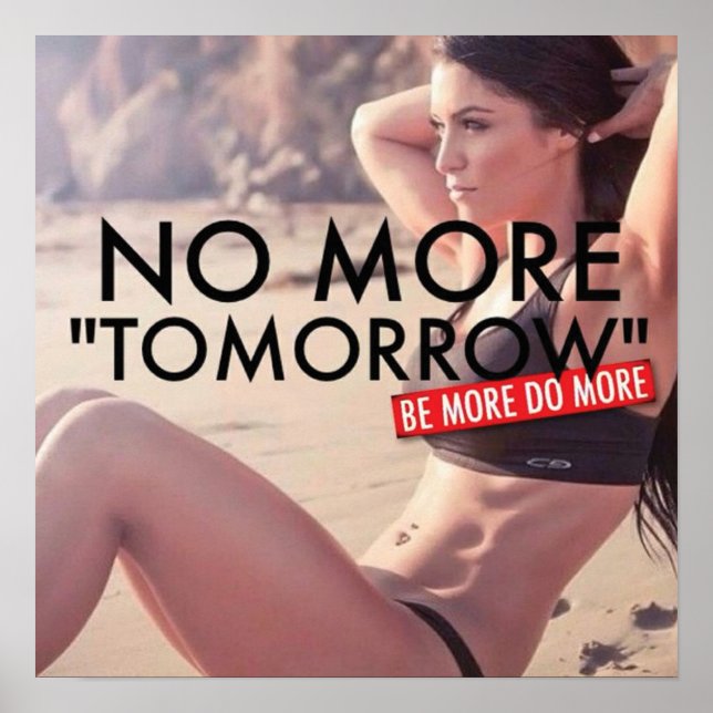 Póster Motivación de entrenamiento (Frente)