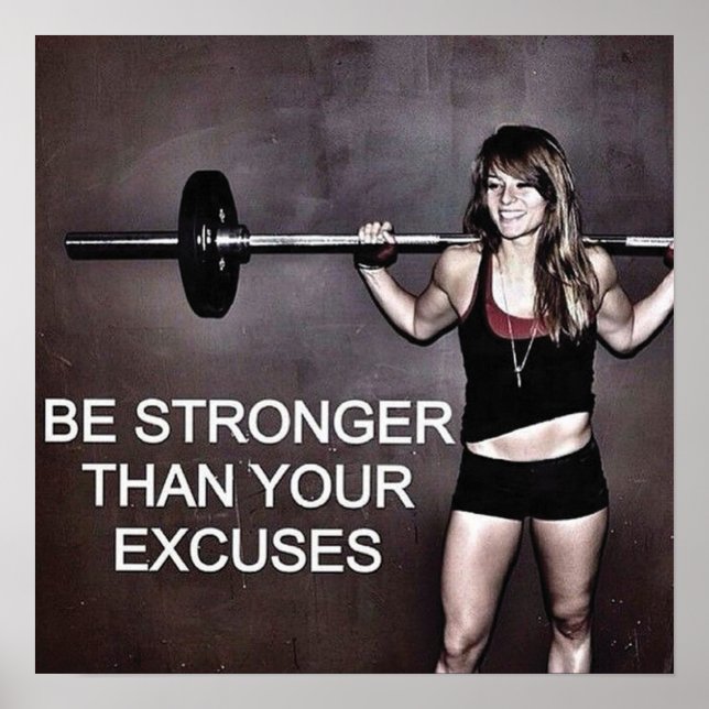 Póster Motivación de entrenamiento (Frente)