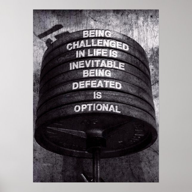 Póster Motivación de entrenamiento (Frente)