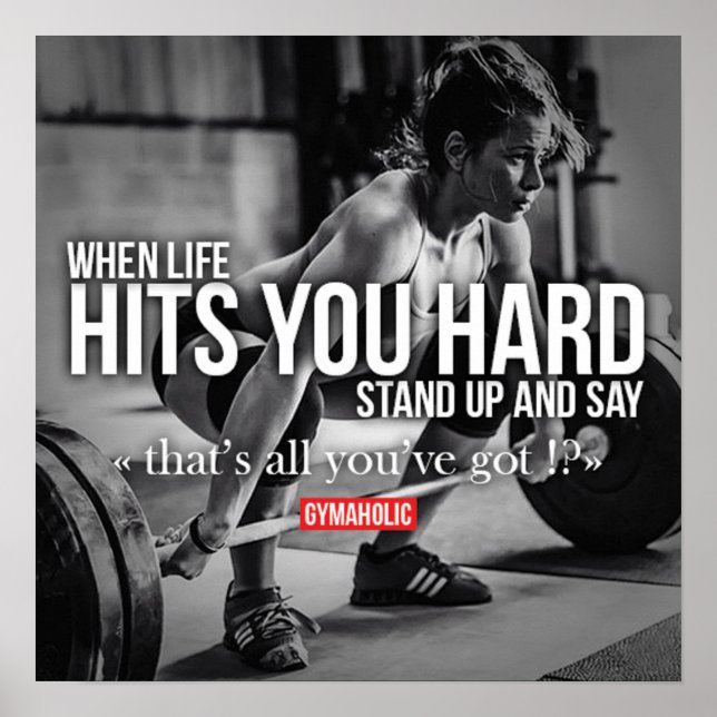 Póster Motivación de entrenamiento (Frente)