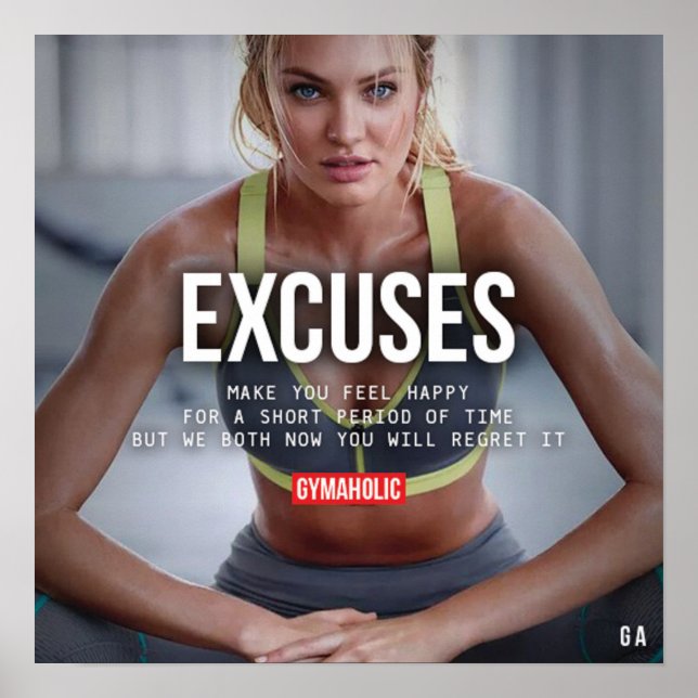 Póster Motivación de entrenamiento (Frente)