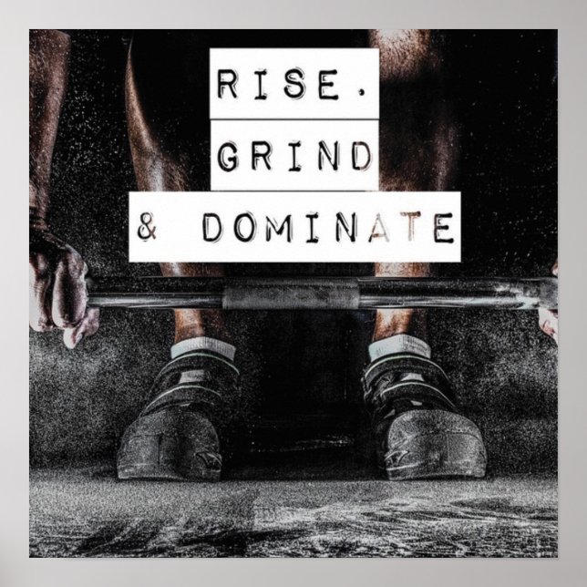 Póster Motivación de entrenamiento (Frente)