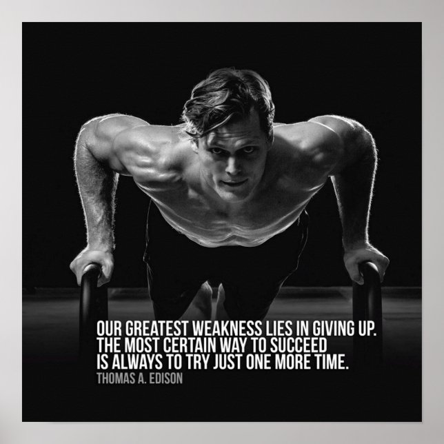 Póster Motivación de entrenamiento (Frente)