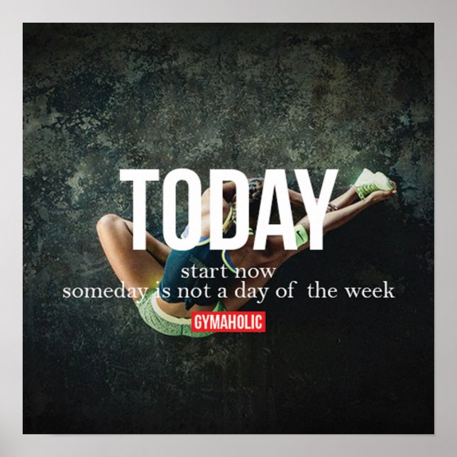 Póster Motivación de entrenamiento (Frente)