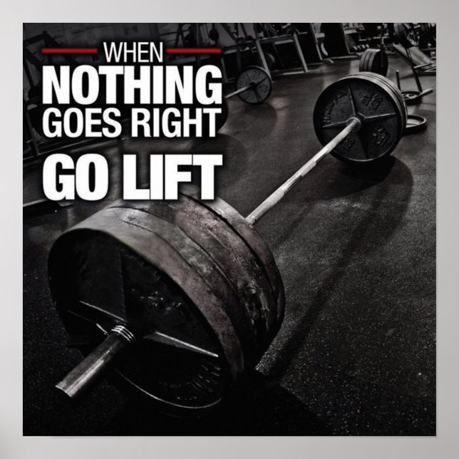 Póster Motivación de entrenamiento (Frente)