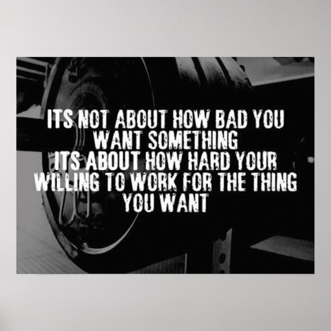 Póster Motivación de entrenamiento (Frente)