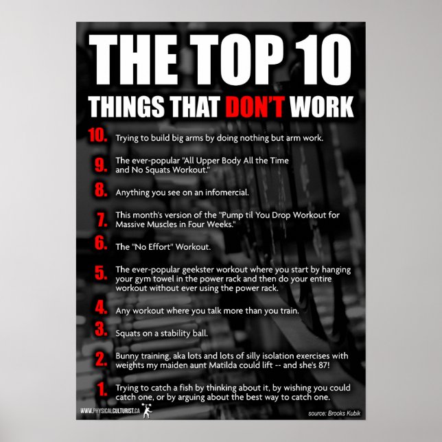 Póster Motivación de entrenamiento (Frente)