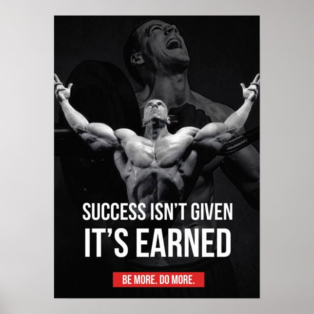 Póster Motivación de entrenamiento (Frente)