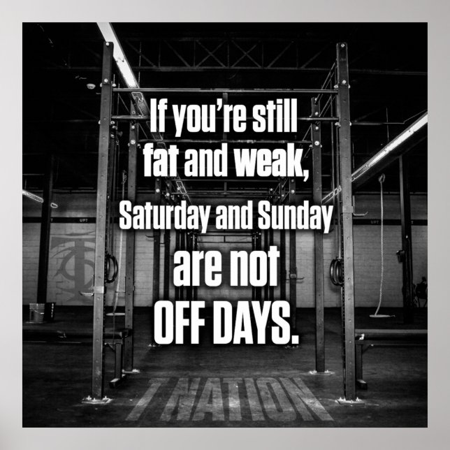 Póster Motivación de entrenamiento (Frente)