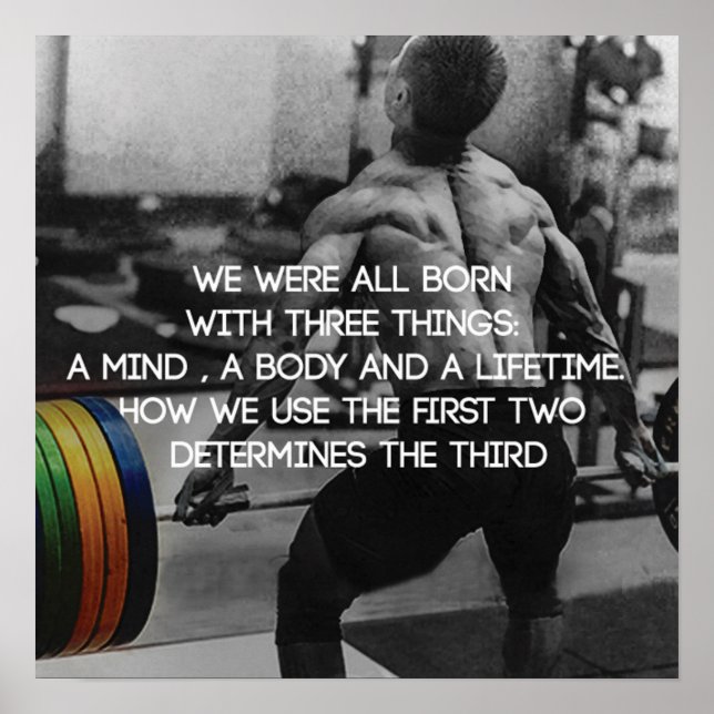 Póster Motivación de entrenamiento (Frente)