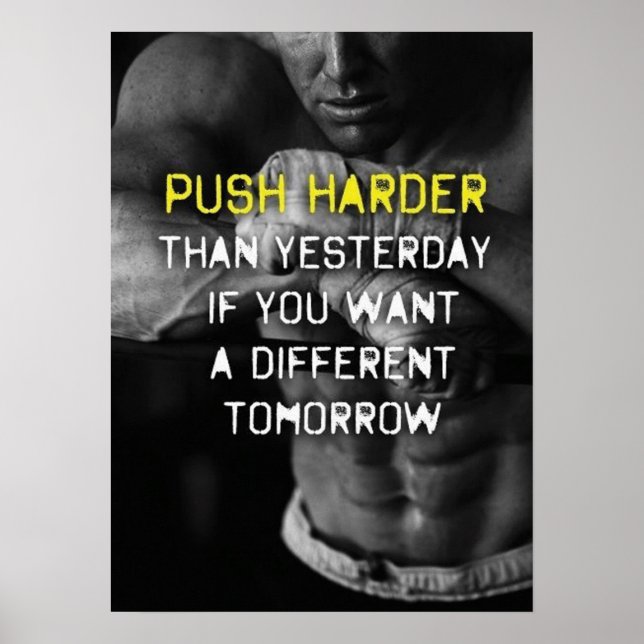 Póster Motivación de entrenamiento (Frente)