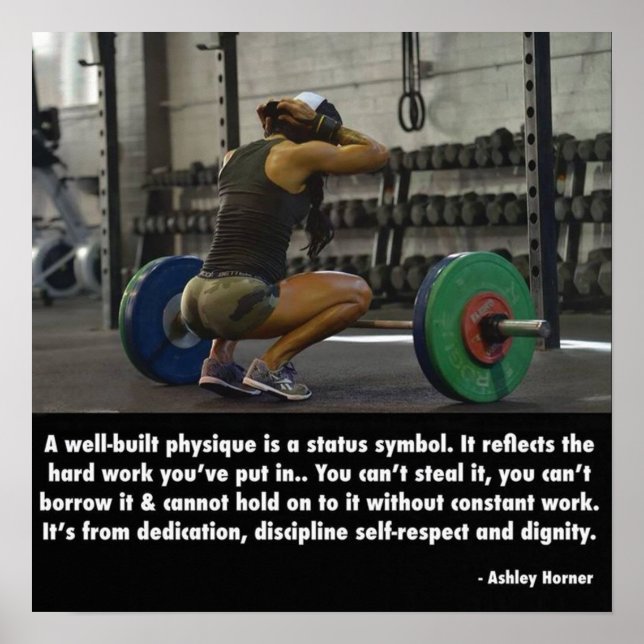 Póster Motivación de entrenamiento (Frente)