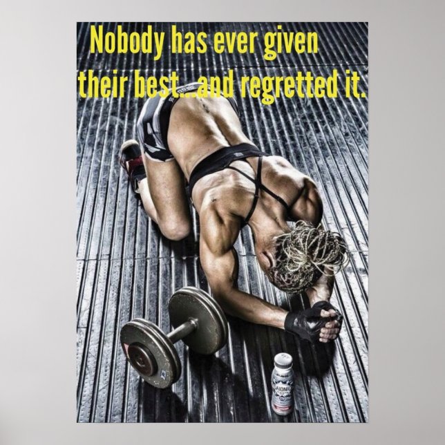 Póster Motivación de entrenamiento (Frente)
