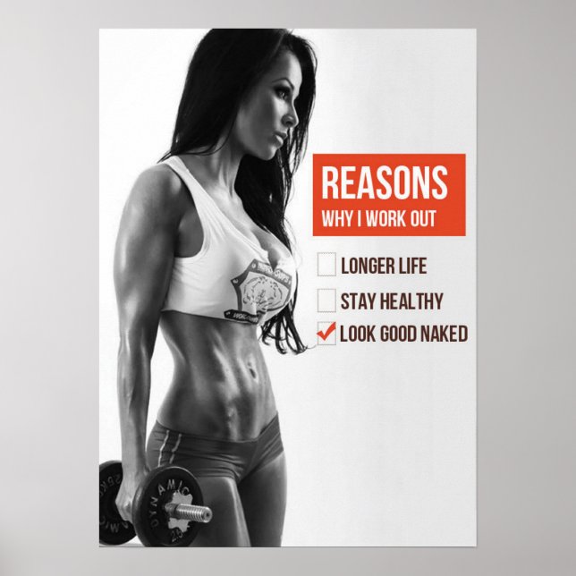Póster Motivación de entrenamiento (Frente)