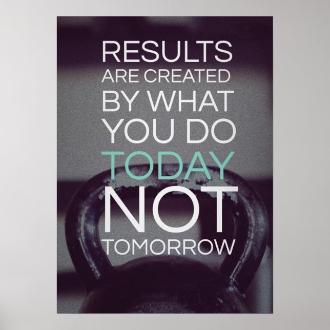 Póster Motivación de entrenamiento (Frente)