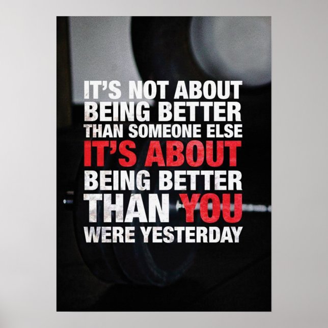 Póster Motivación de entrenamiento (Frente)