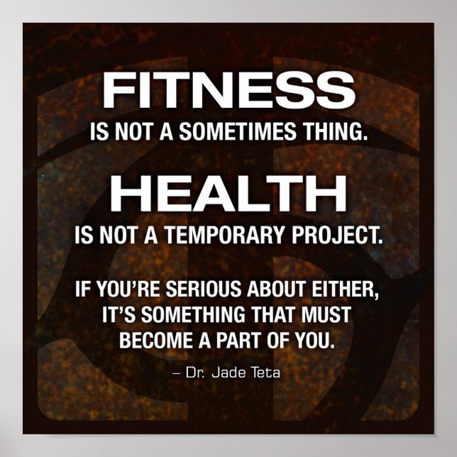 Póster Motivación de entrenamiento (Frente)