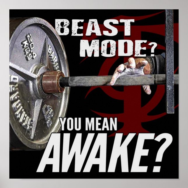 Póster Motivación de entrenamiento (Frente)