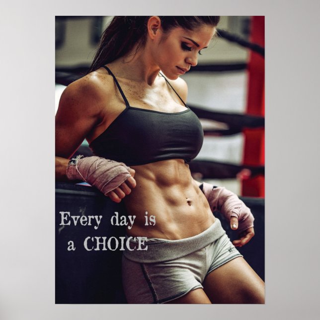 Póster Motivación de entrenamiento (Frente)