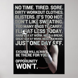 Póster Motivación de entrenamiento