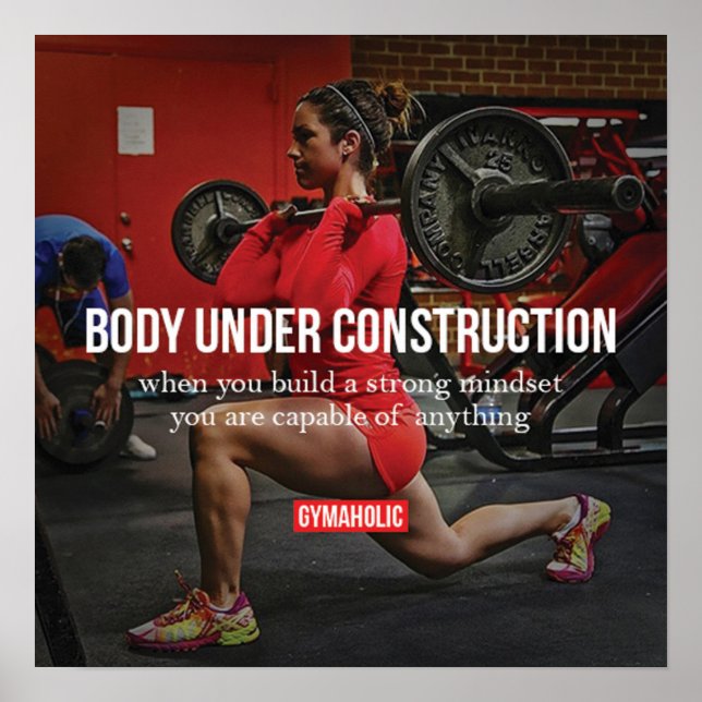 Póster Motivación de entrenamiento (Frente)