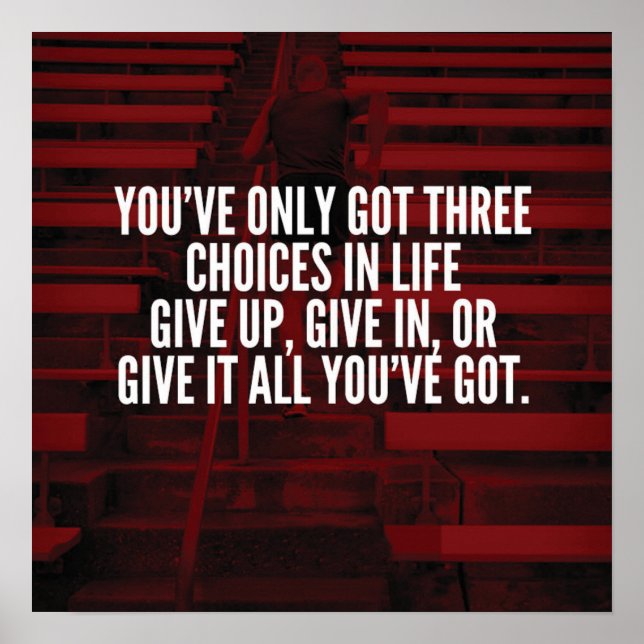Póster Motivación de entrenamiento (Frente)