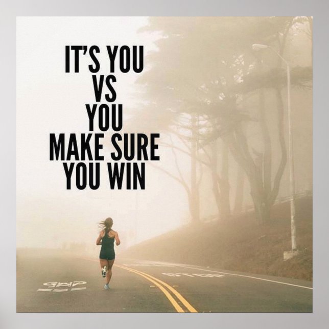 Póster Motivación de entrenamiento (Frente)