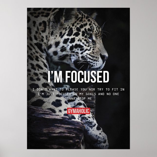 Póster Motivación de entrenamiento (Frente)