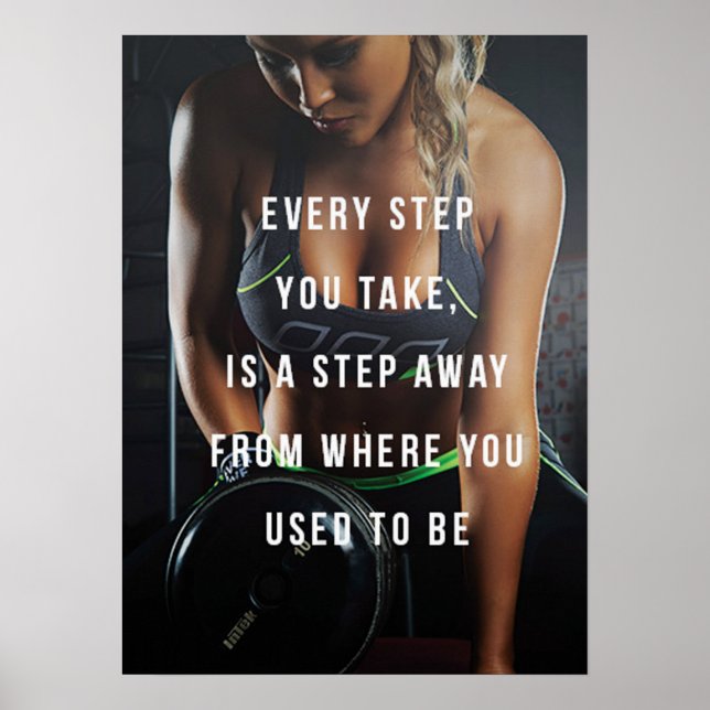 Póster Motivación de entrenamiento (Frente)