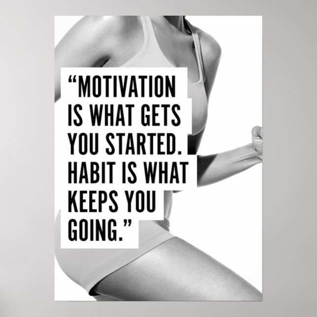 Póster Motivación de entrenamiento (Frente)