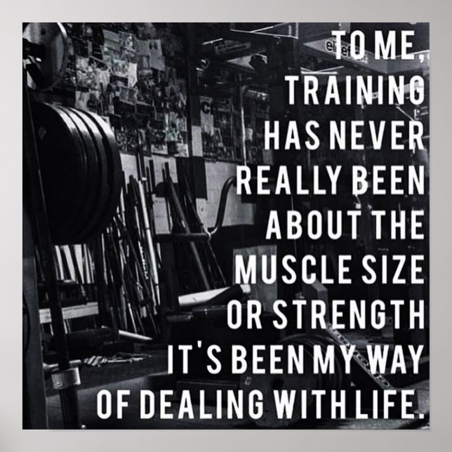 Póster Motivación de entrenamiento (Frente)