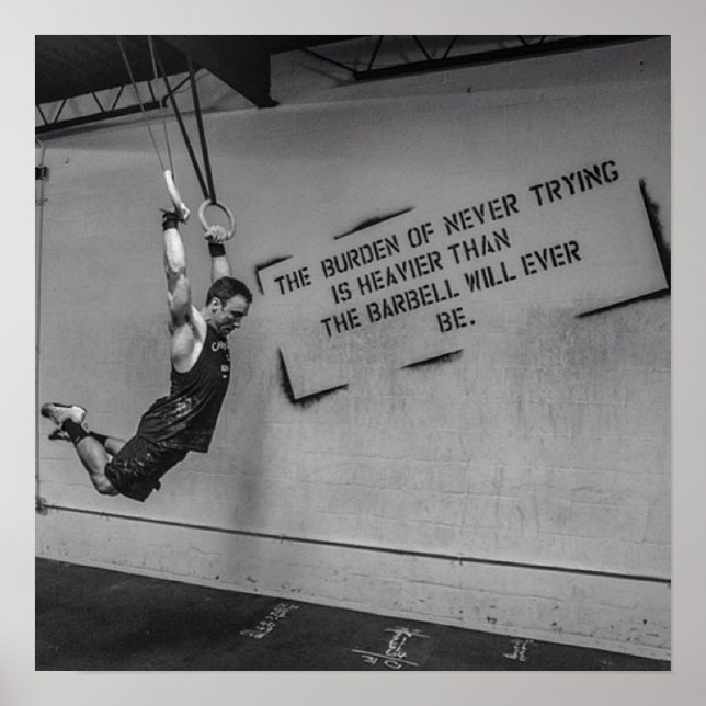 Póster Motivación de entrenamiento (Frente)