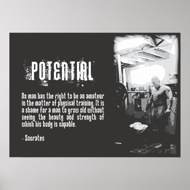 Póster Motivación de entrenamiento (Frente)