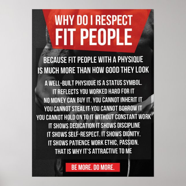 Póster Motivación de entrenamiento (Frente)