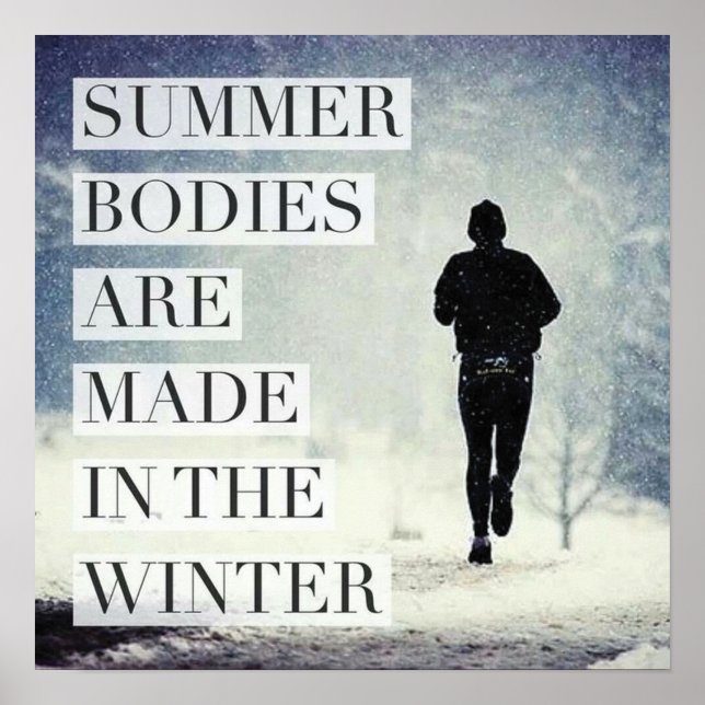 Póster Motivación de entrenamiento (Frente)