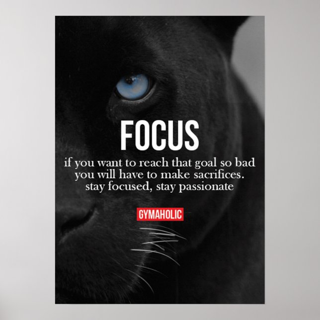 Póster Motivación de entrenamiento (Frente)