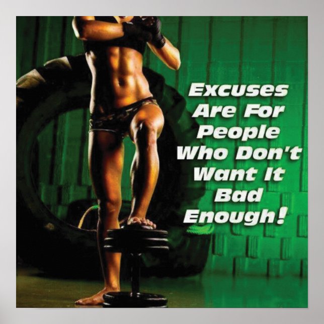Póster Motivación de entrenamiento (Frente)
