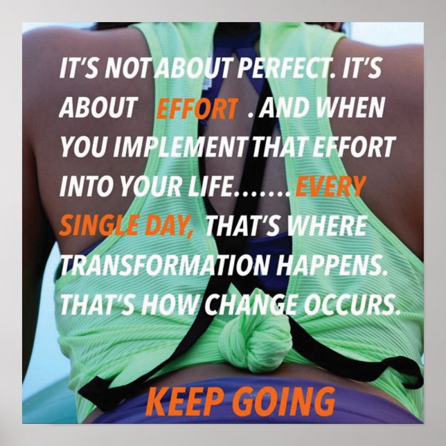 Póster Motivación de entrenamiento (Frente)