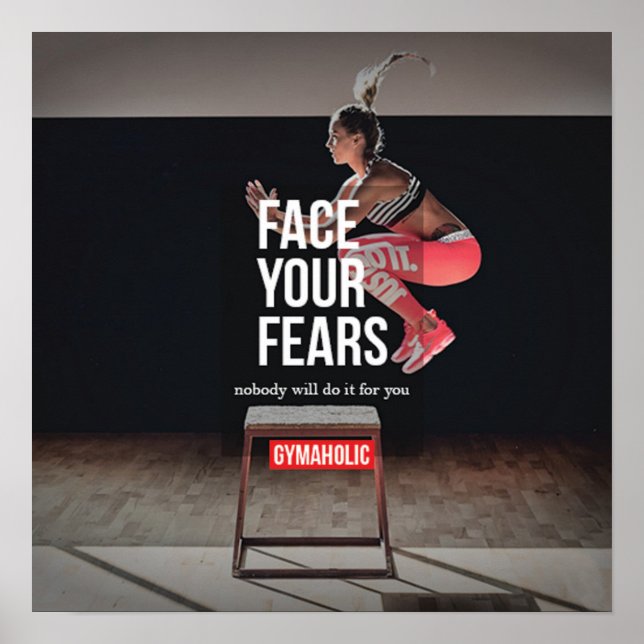 Póster Motivación de entrenamiento (Frente)