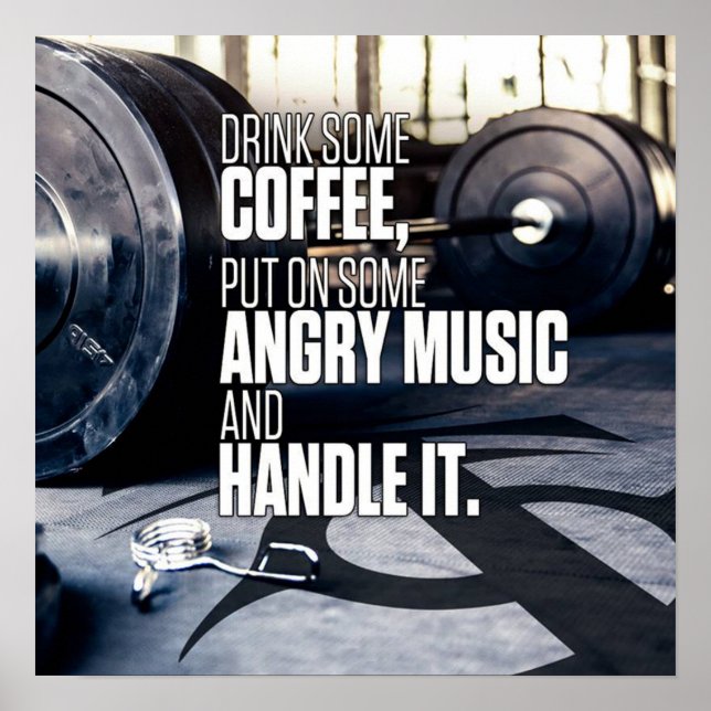 Póster Motivación de entrenamiento (Frente)