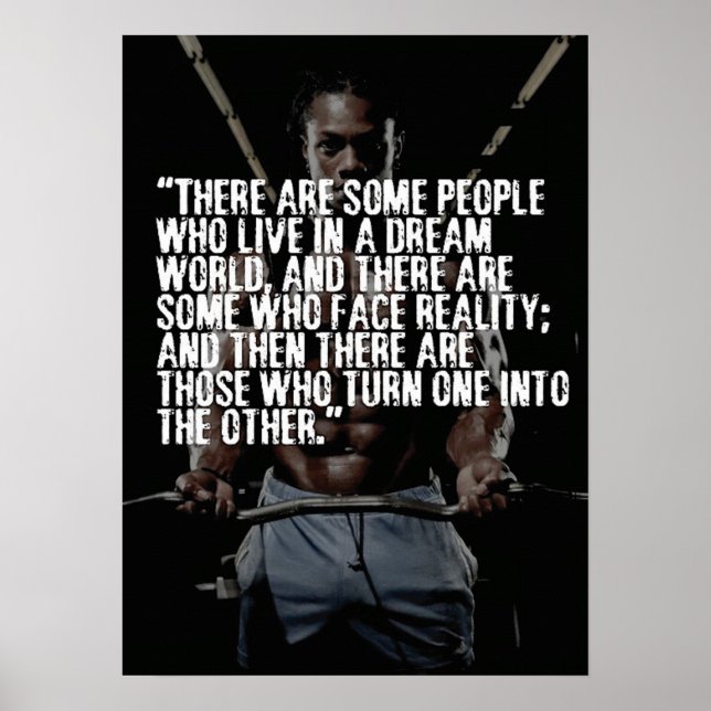 Póster Motivación de entrenamiento (Frente)