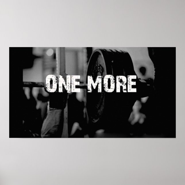 Póster Motivación de entrenamiento (Frente)