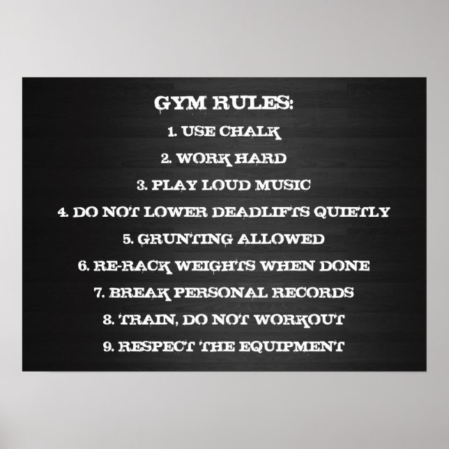 Póster Motivación de entrenamiento (Frente)